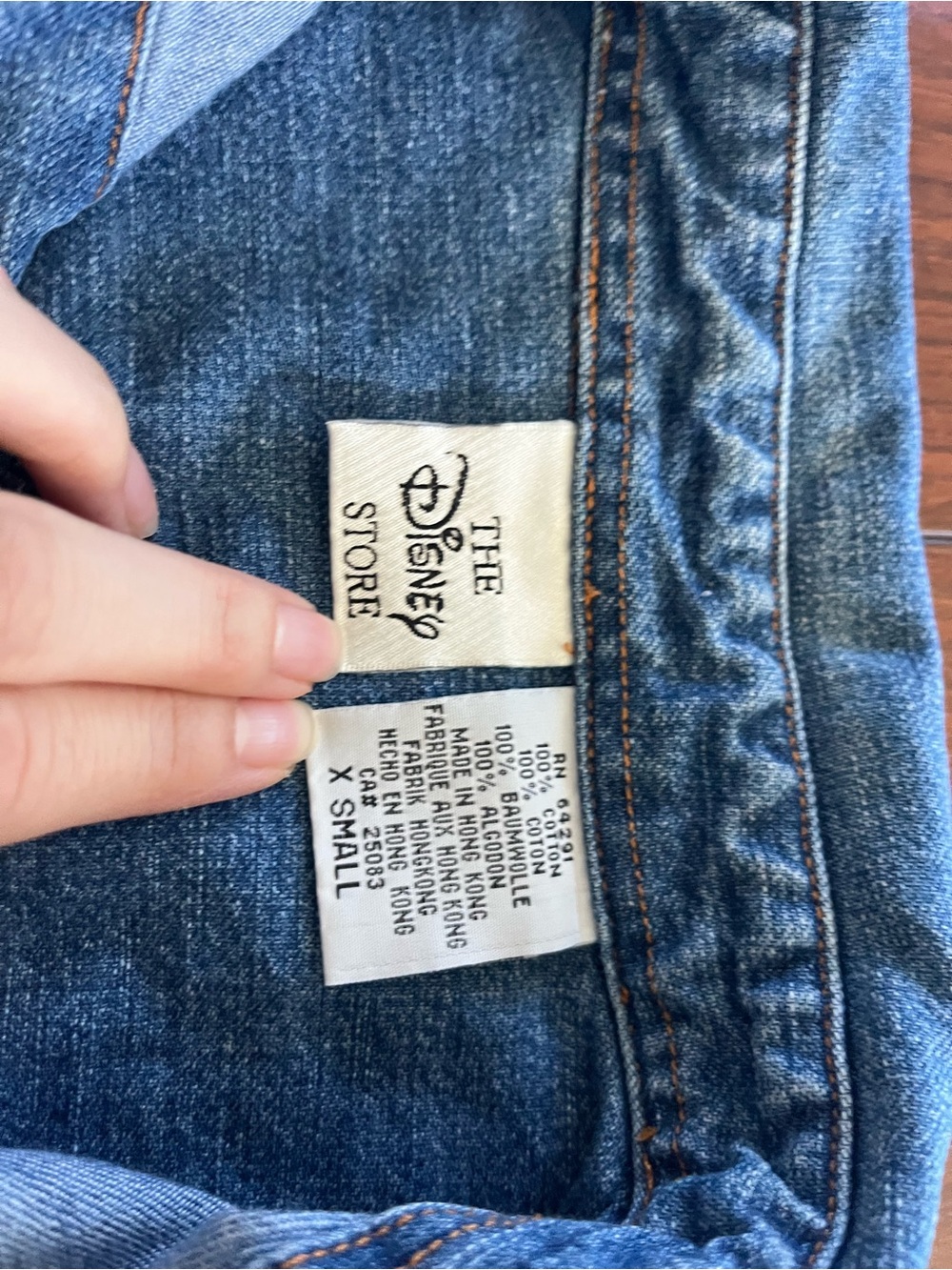 Vintage Disney Denim Jacket with Mickey Mouse Embroidered Patches - Picture 4 of 4